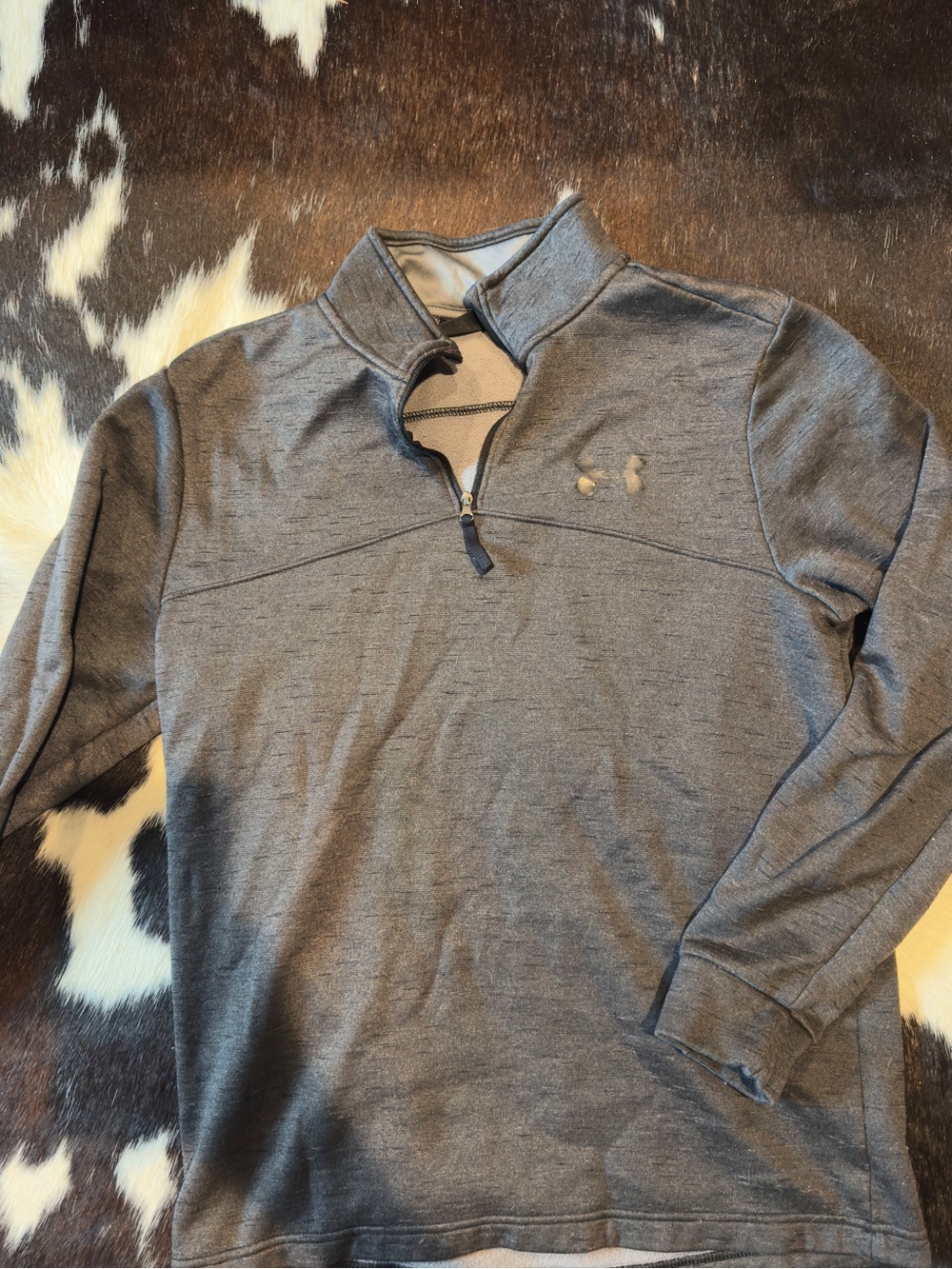 Under Armour Gray Men's Quarter-Zip Pullover